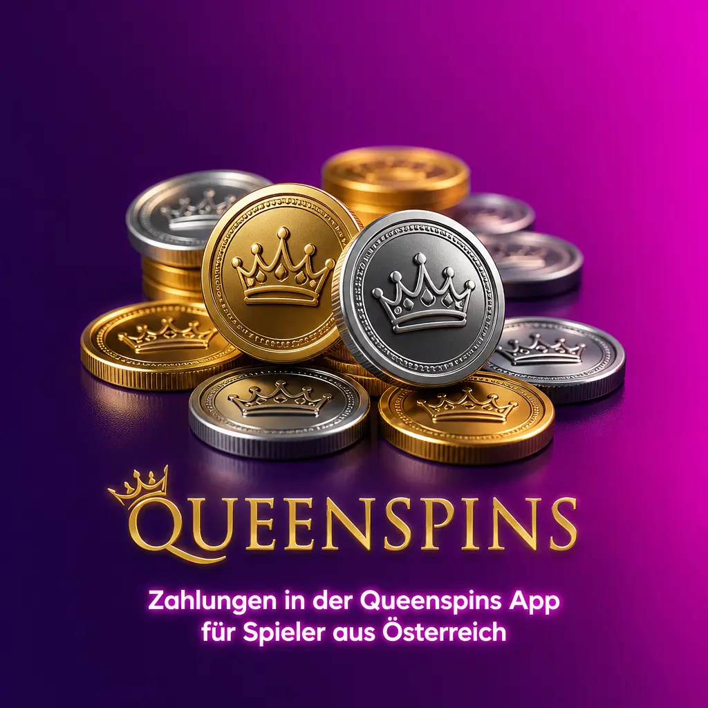 Zahlungsmethoden in der Queenspins App für österreichische Spieler, darunter Visa, Mastercard, Neteller und Bitcoin.